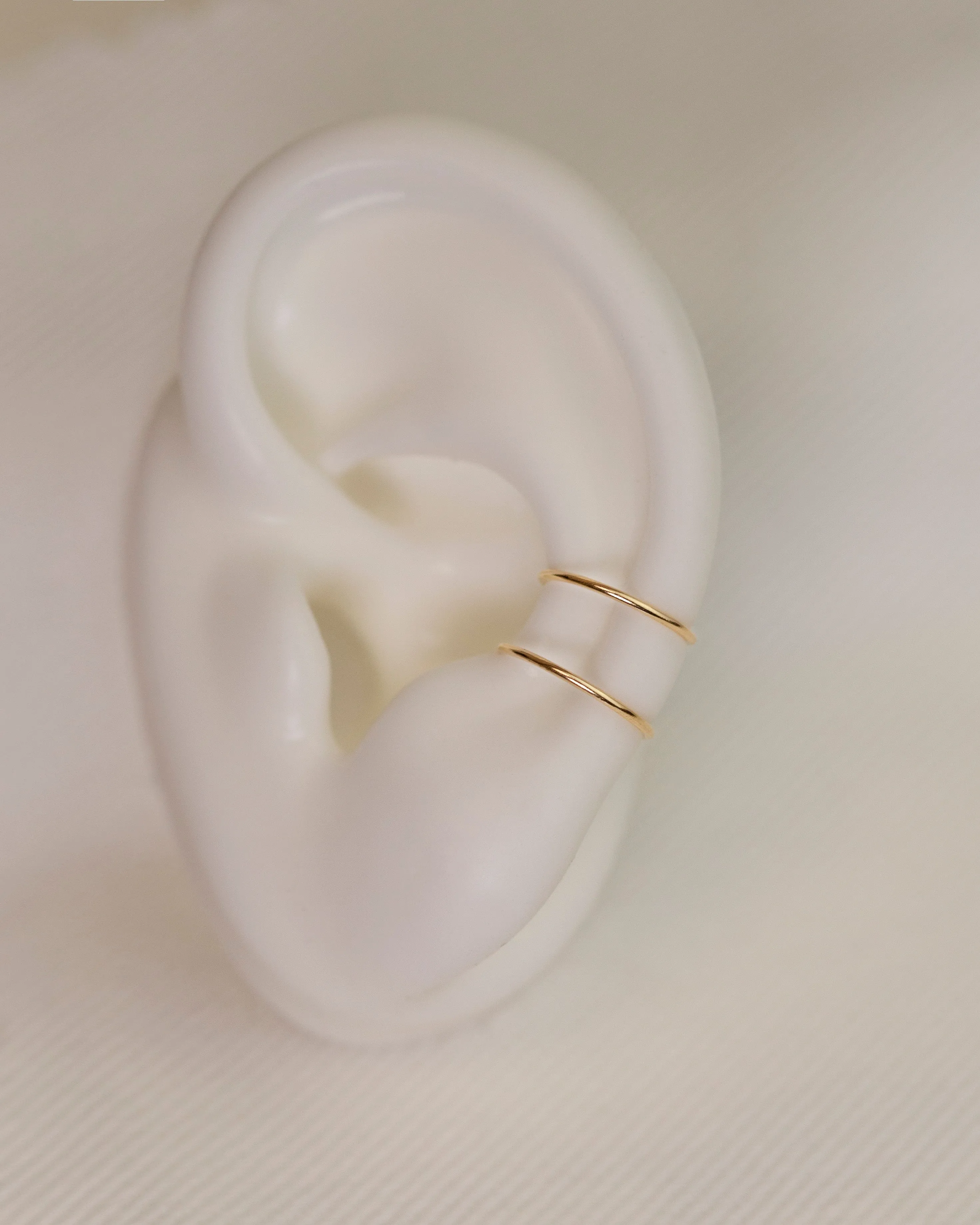 14k Double Line Ear Cuff