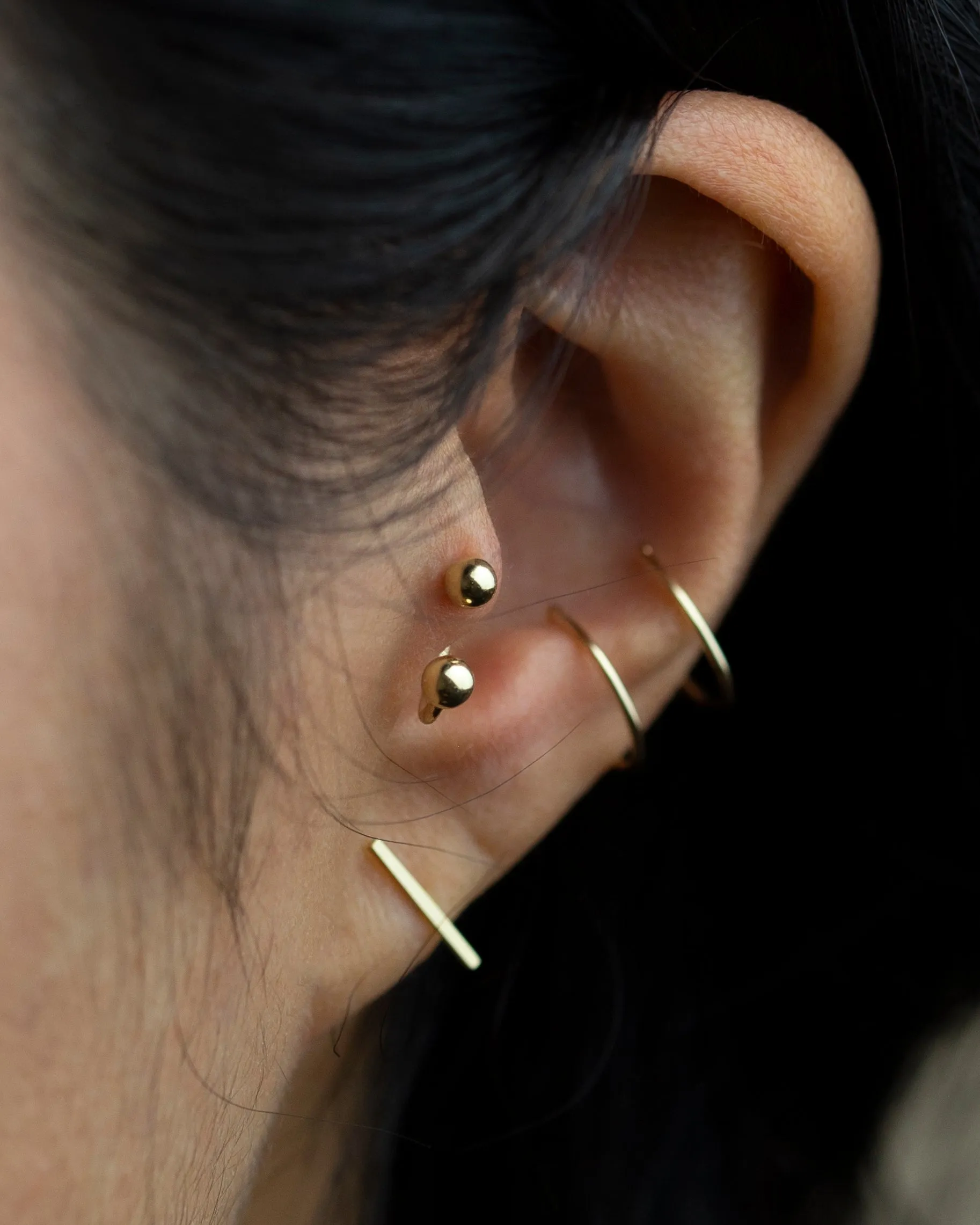 14k Double Line Ear Cuff