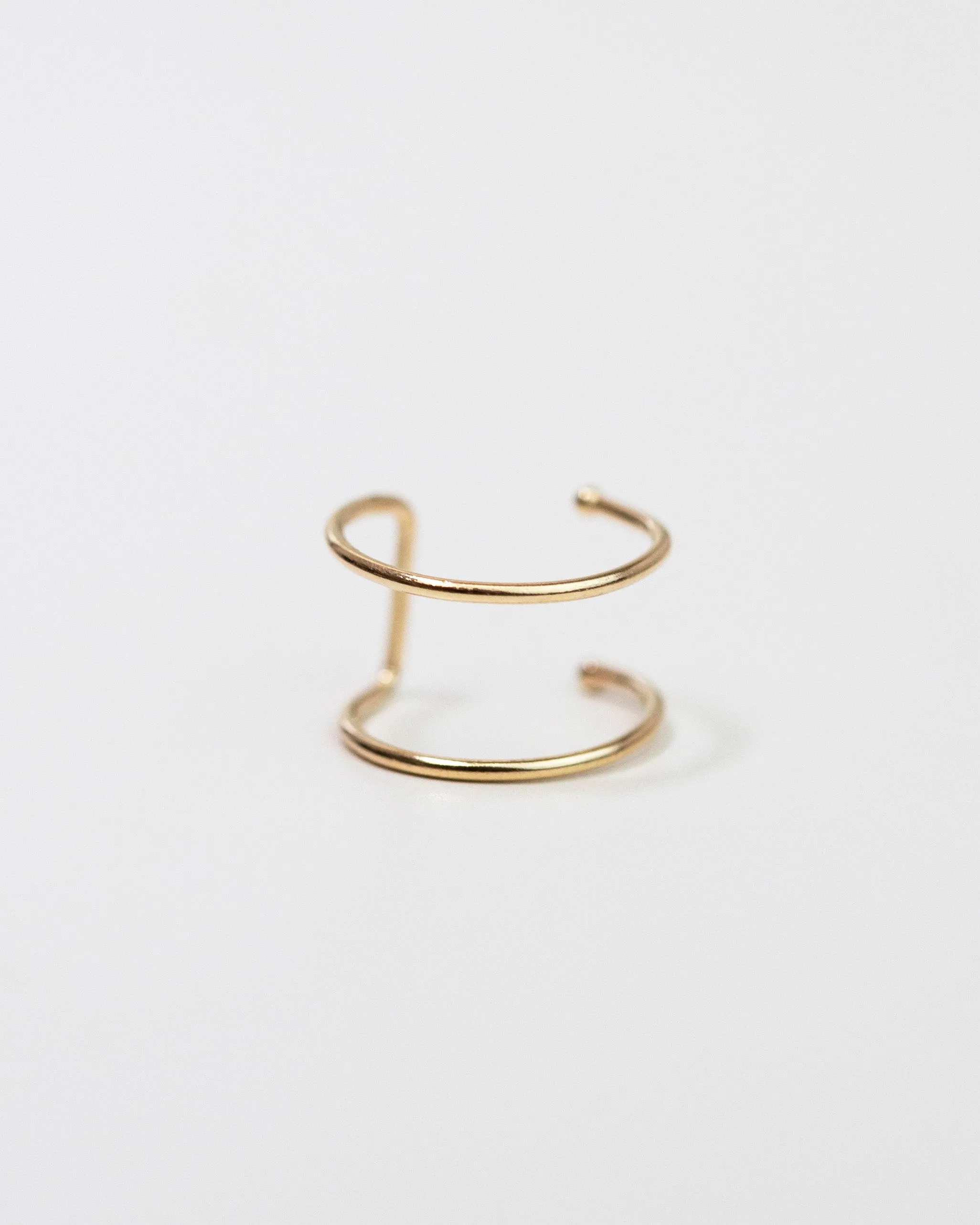 14k Double Line Ear Cuff