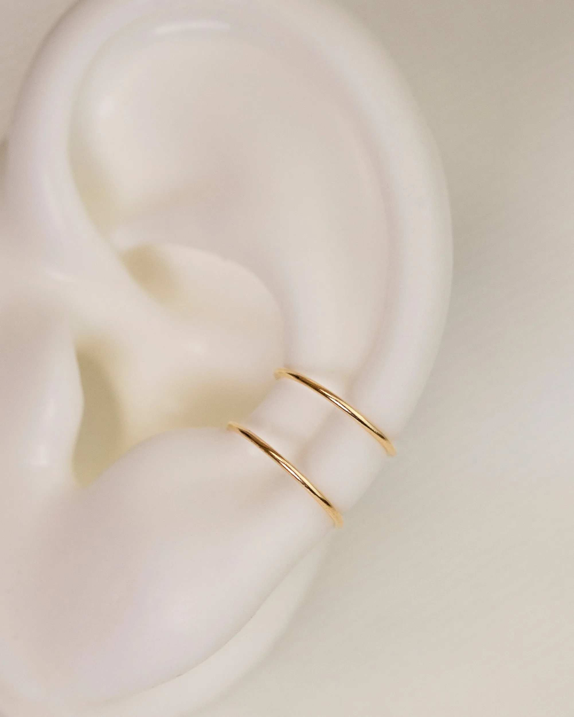 14k Double Line Ear Cuff