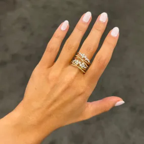 14K GOLD DIAMOND ALICIA RING