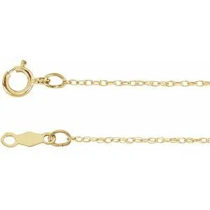 14K Yellow .75 mm Rope 24" Chain