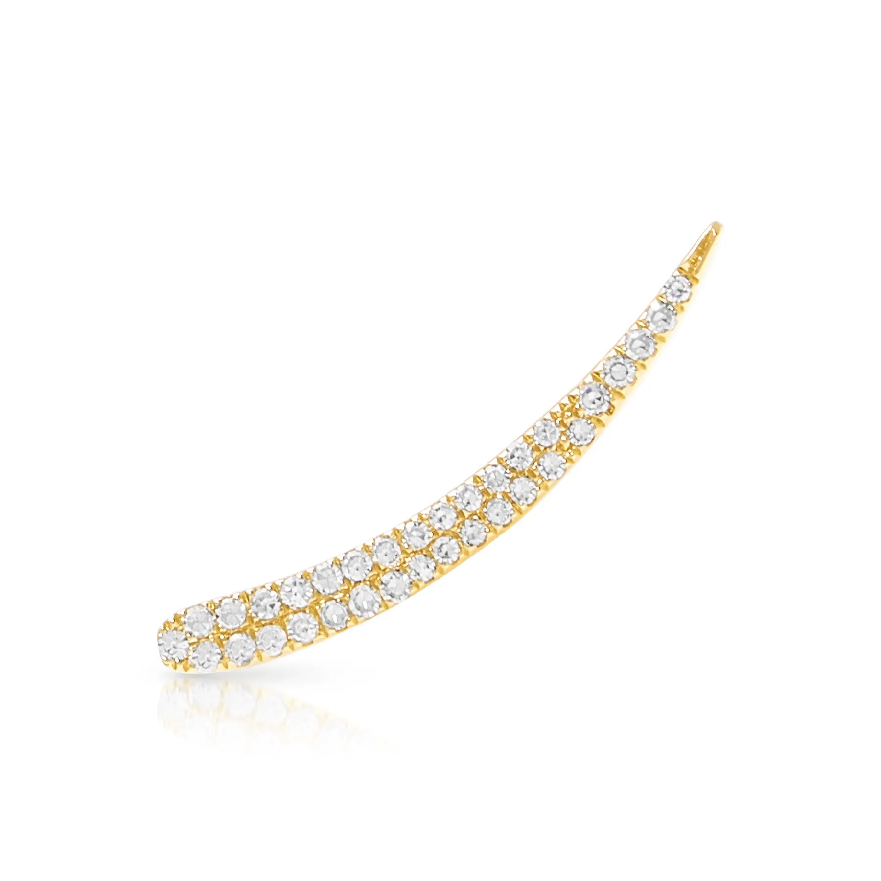 14KT Yellow Gold Diamond Karma Ear Climber