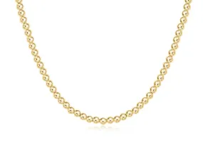 17" Choker Classic Gold 4mm Bead