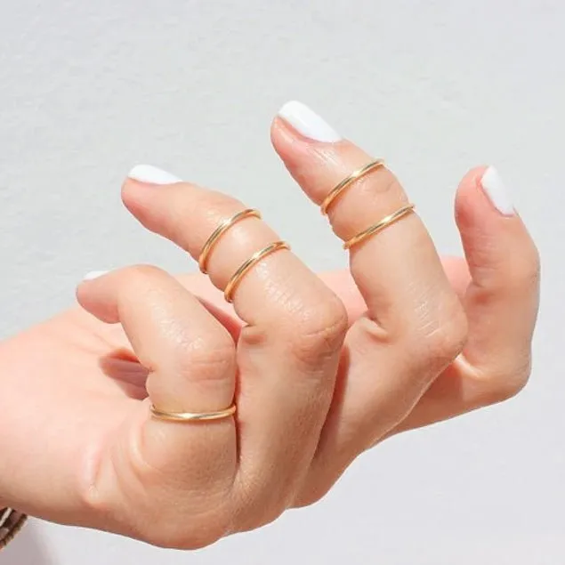 5 Gold Knuckle Rings