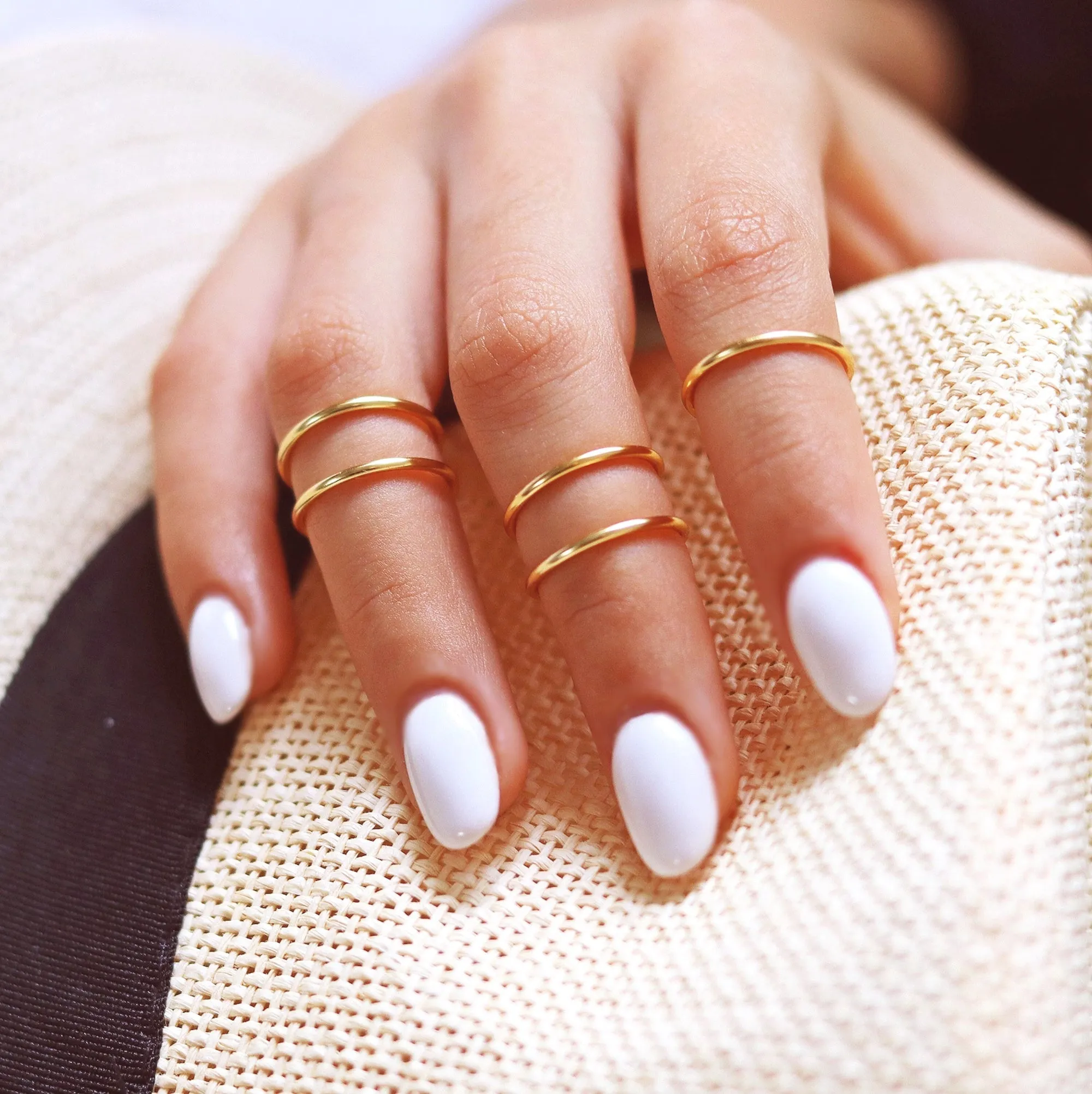 5 Gold Knuckle Rings