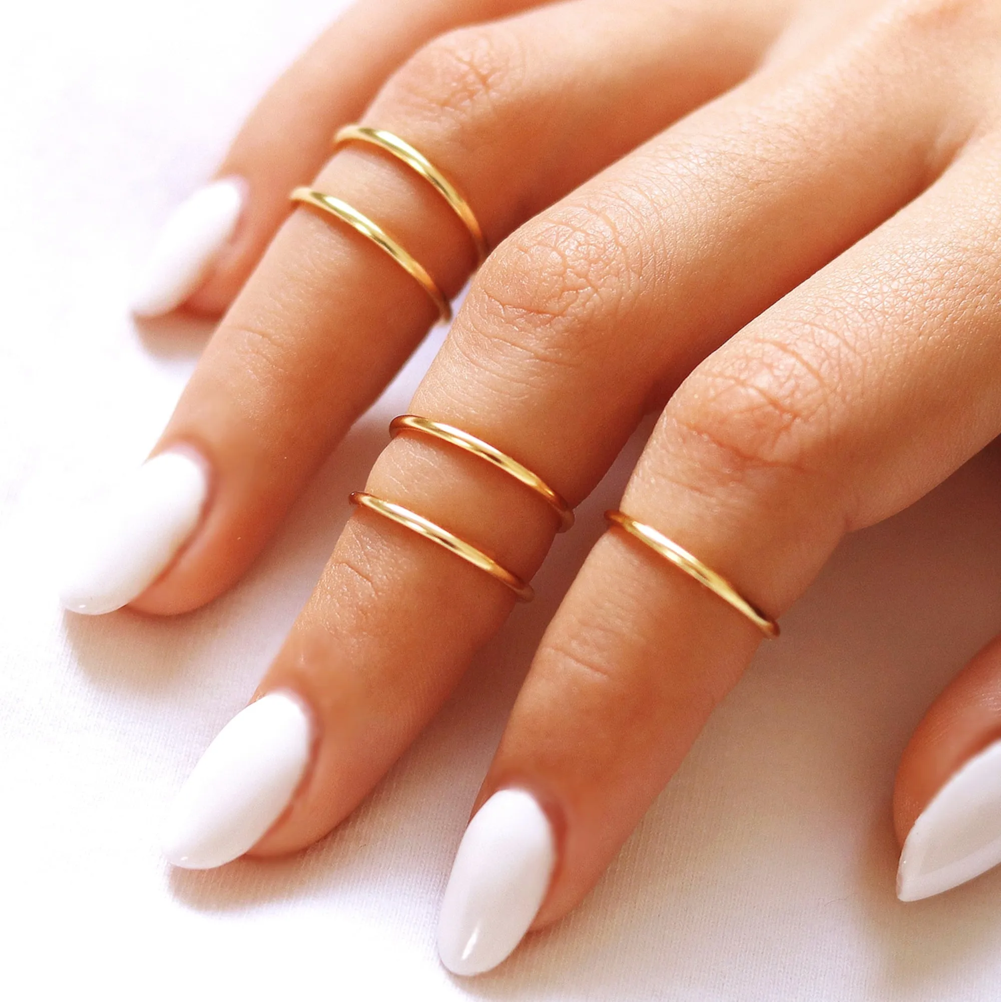 5 Gold Knuckle Rings