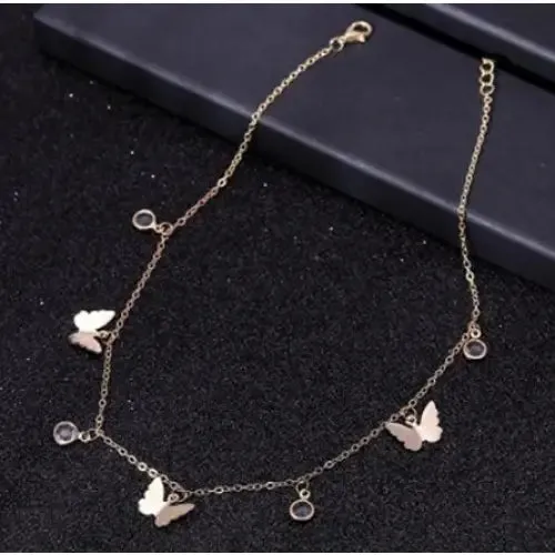 Aesthetic Metallic Butterflies Necklaces