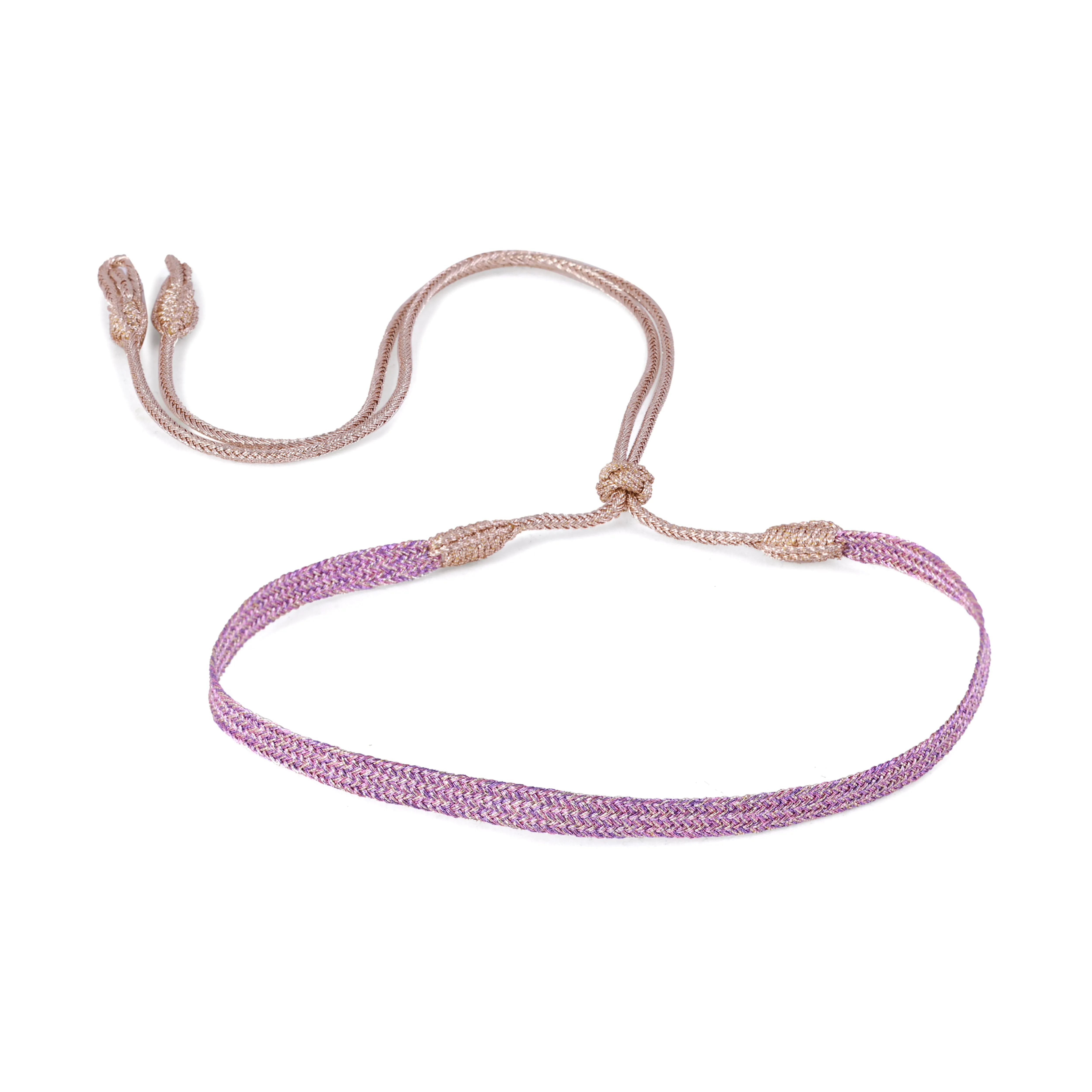 Ania n°1 Choker in Rose Gold Purple