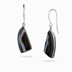 Banded Agate Drop Earrings