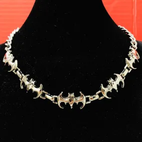 Bat Link Choker Necklace