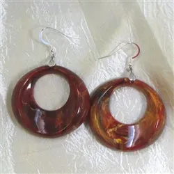 Bold Copper & Gold Hoop Earrings