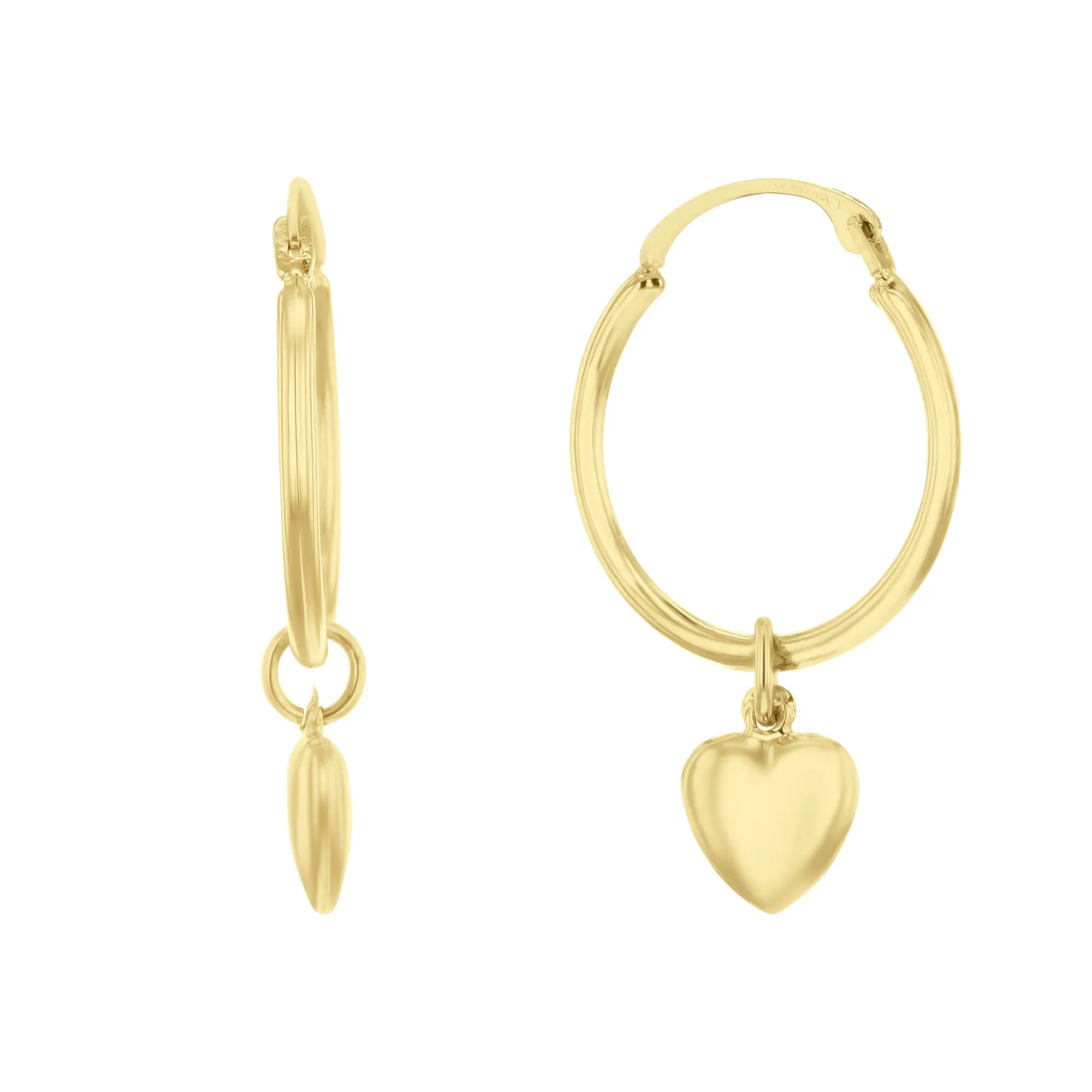 Bubble Heart Drop Earrings