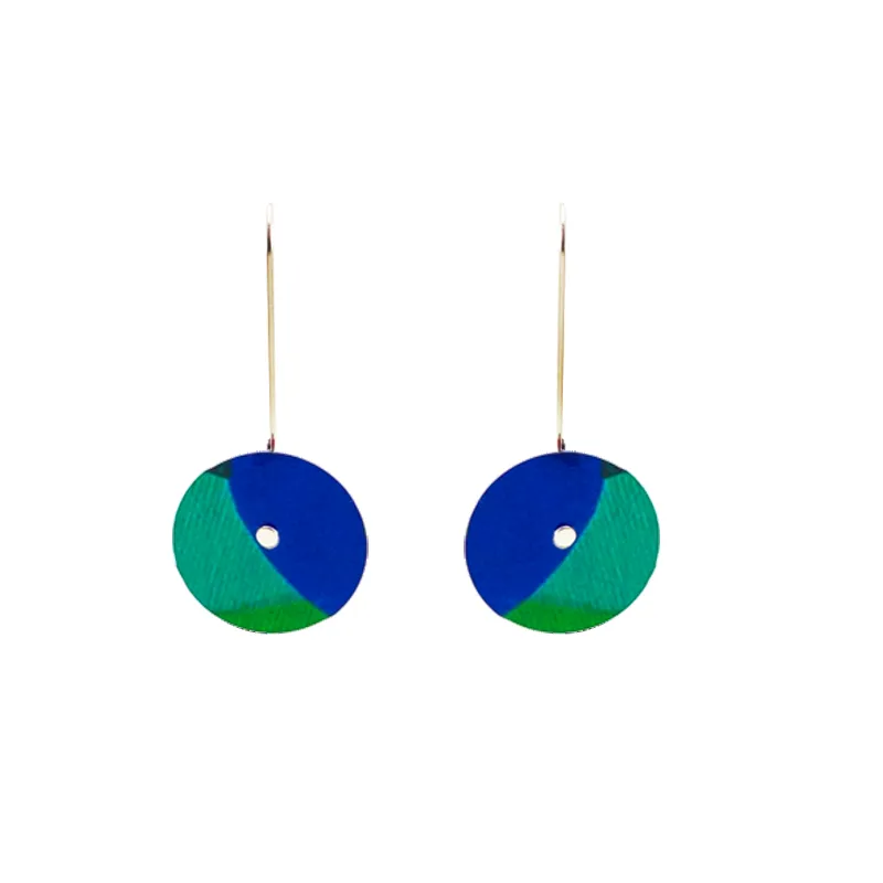 Button Drop Earring