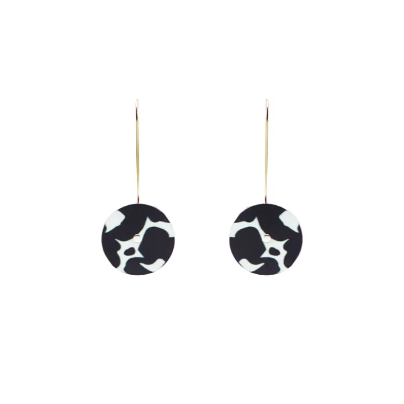 Button Drop Earring