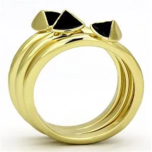 CJG1208 Wholesale Epoxy Gold Plated Stainless Steel Stackable Ring