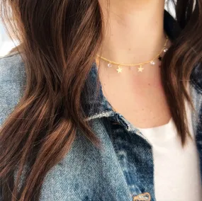 Dainty Star Rhinestone Choker