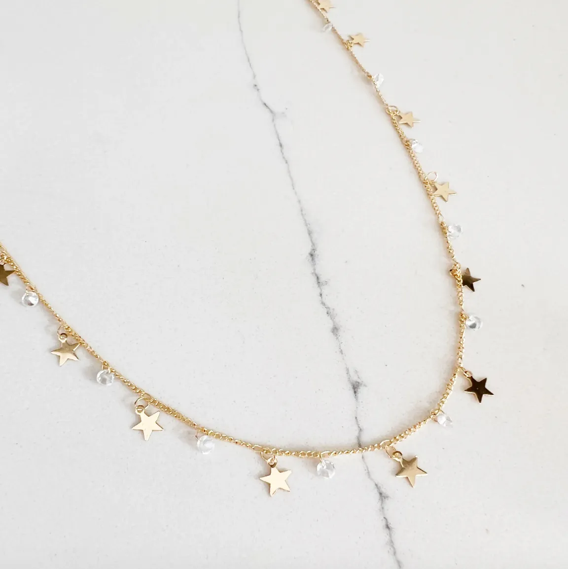 Dainty Star Rhinestone Choker