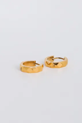 Eliana Gold Geometric Mini Hoop Earrings