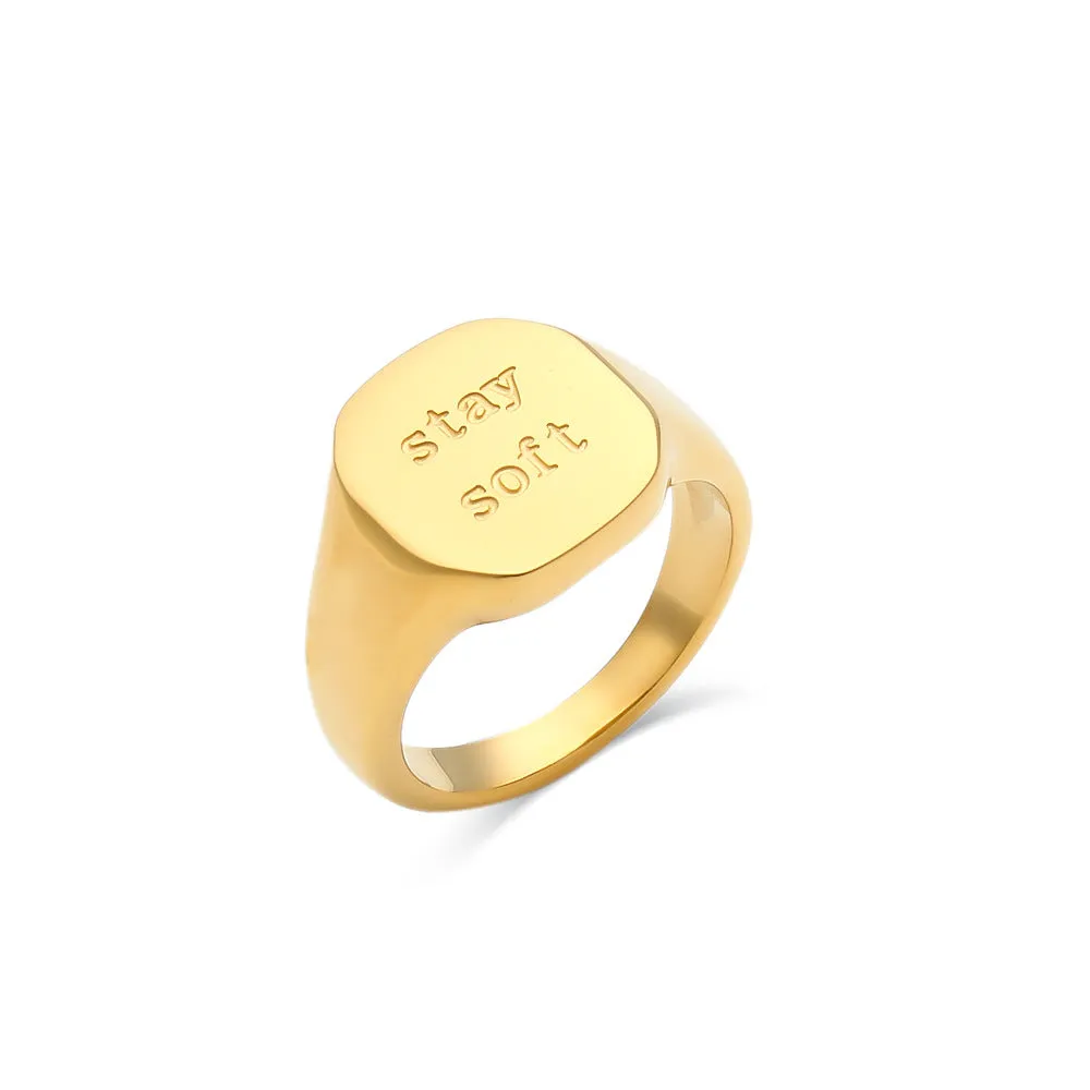 English Letter Ring