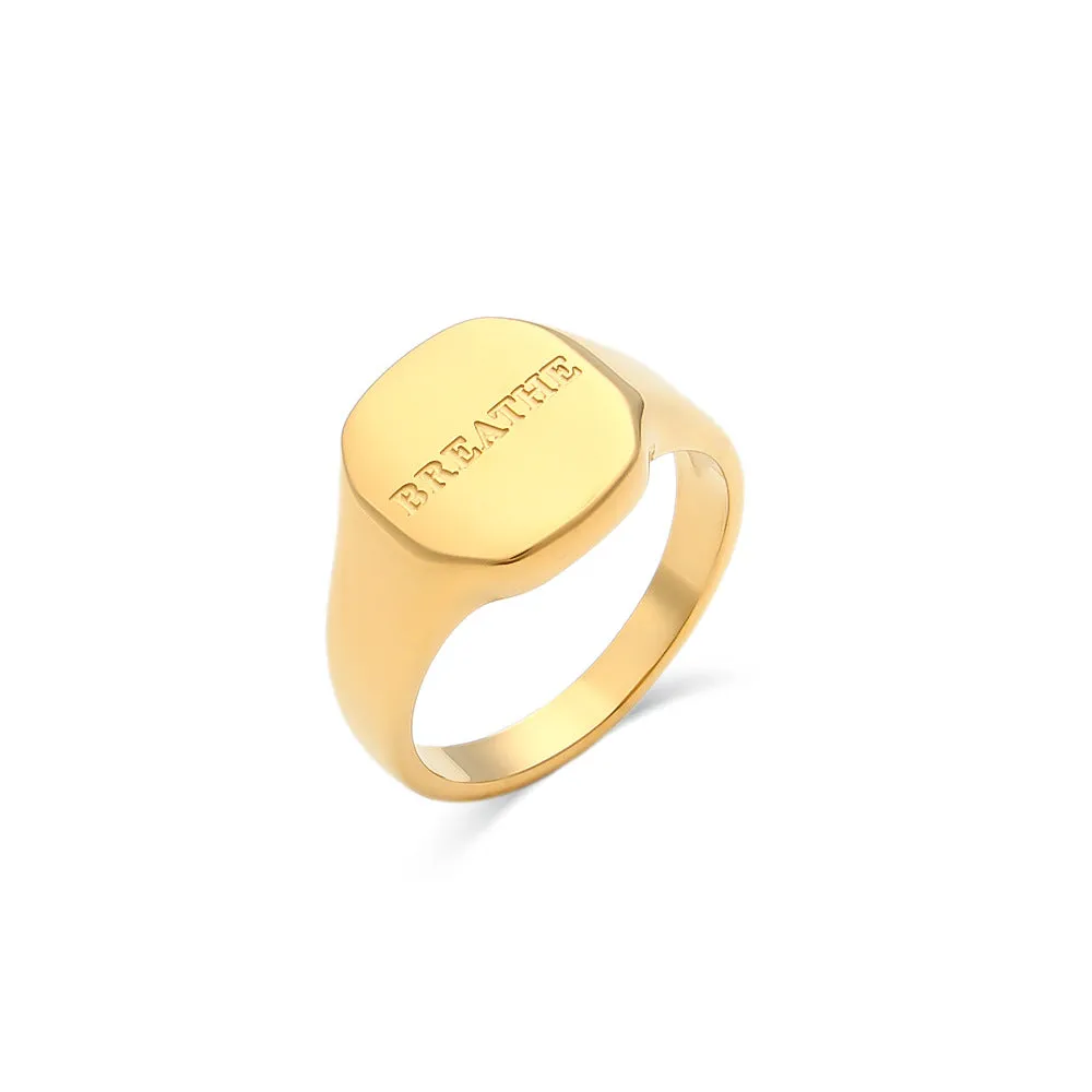 English Letter Ring