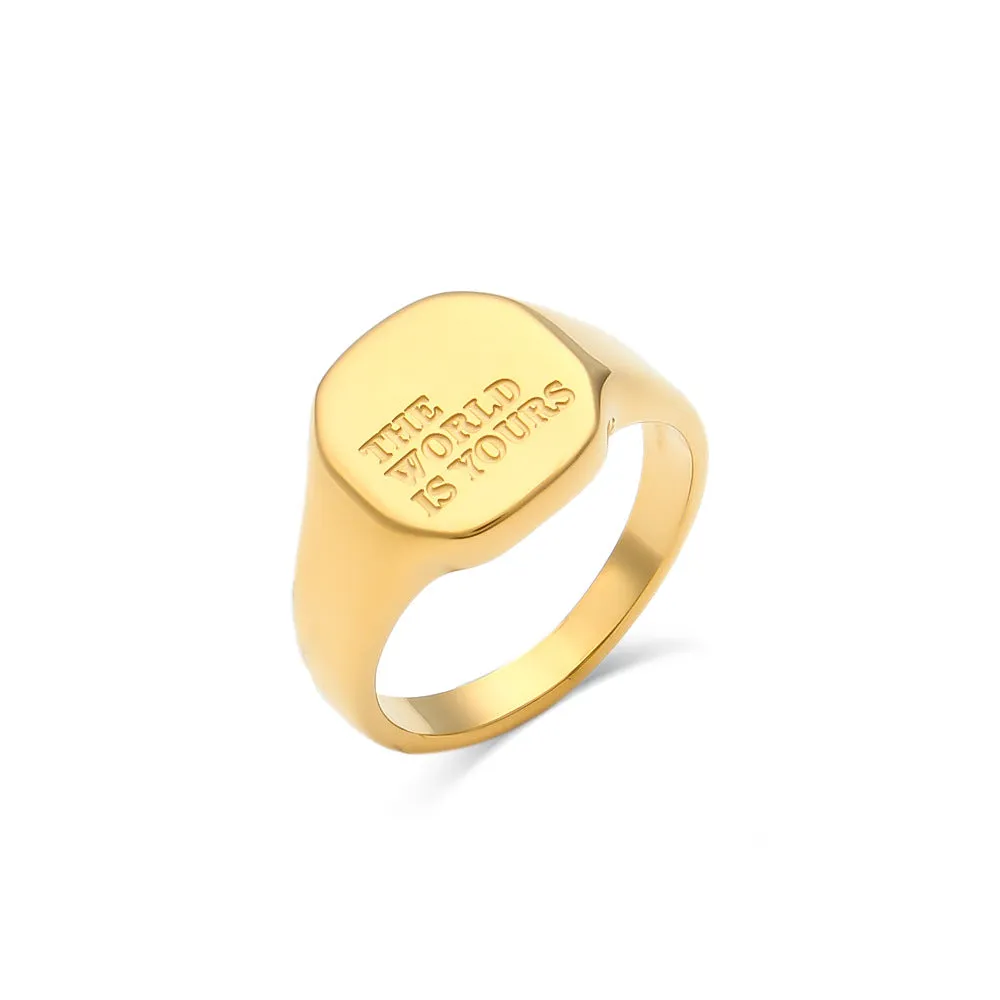 English Letter Ring