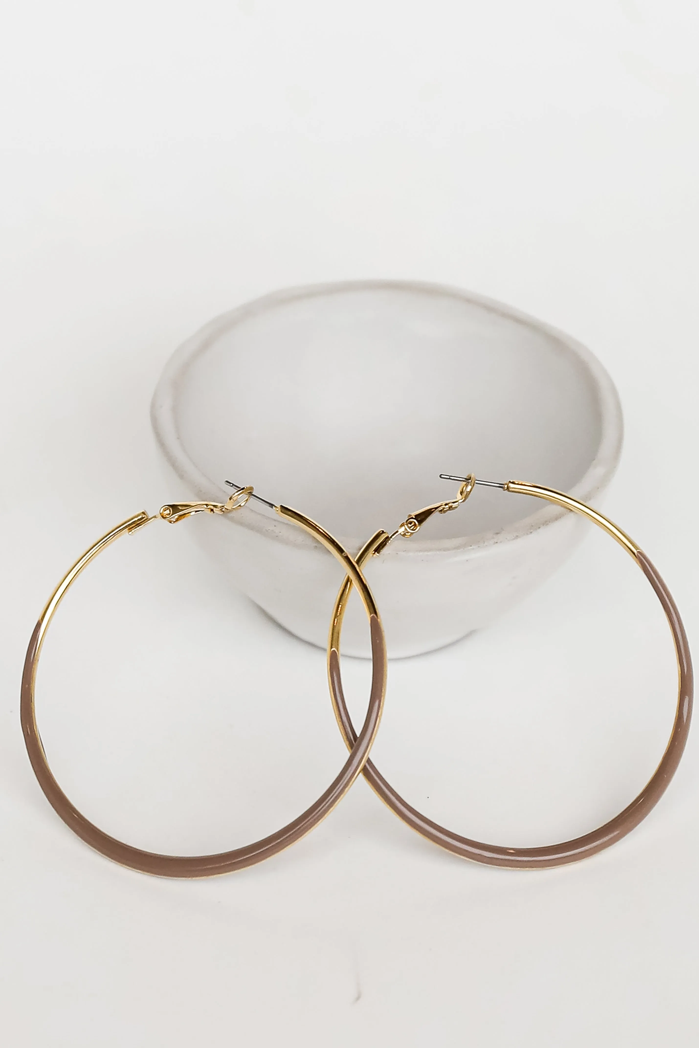 FINAL SALE - Helen Gold Hoop Earrings