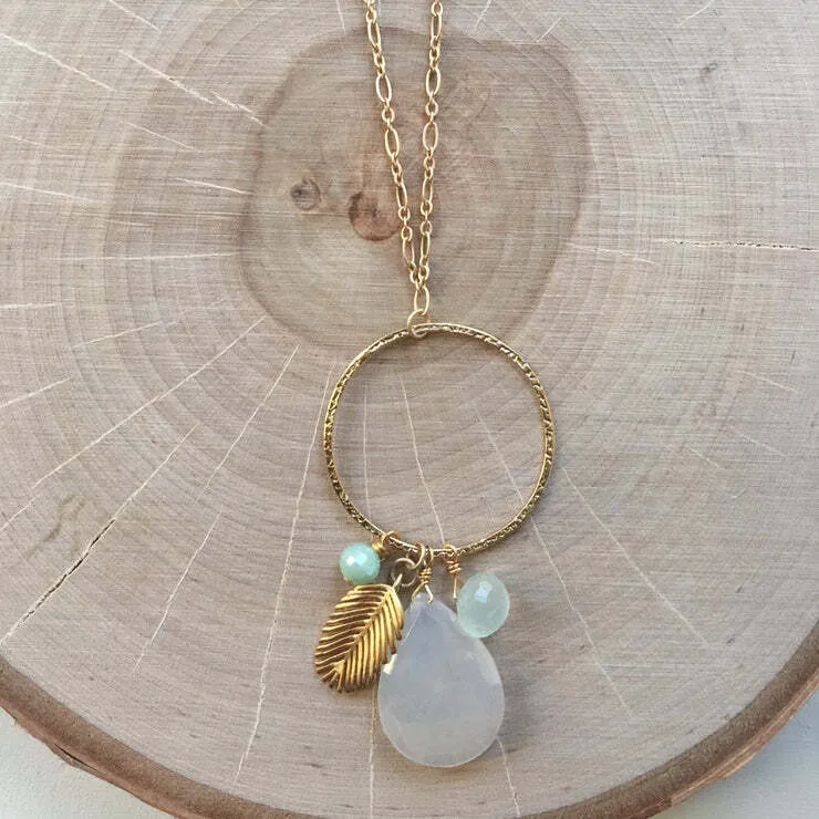 Gold Pendant Long Necklace