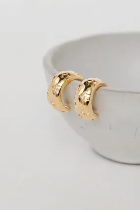 Hallie Gold Star Mini Hoop Earrings