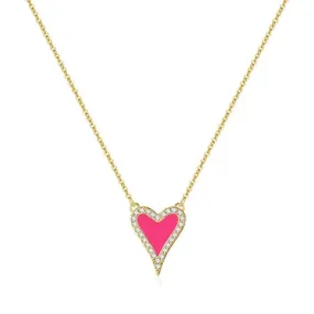 Kyerlyn CZ Heart Necklaces