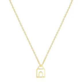 Kyerlyn Dainty Gold House Necklaces