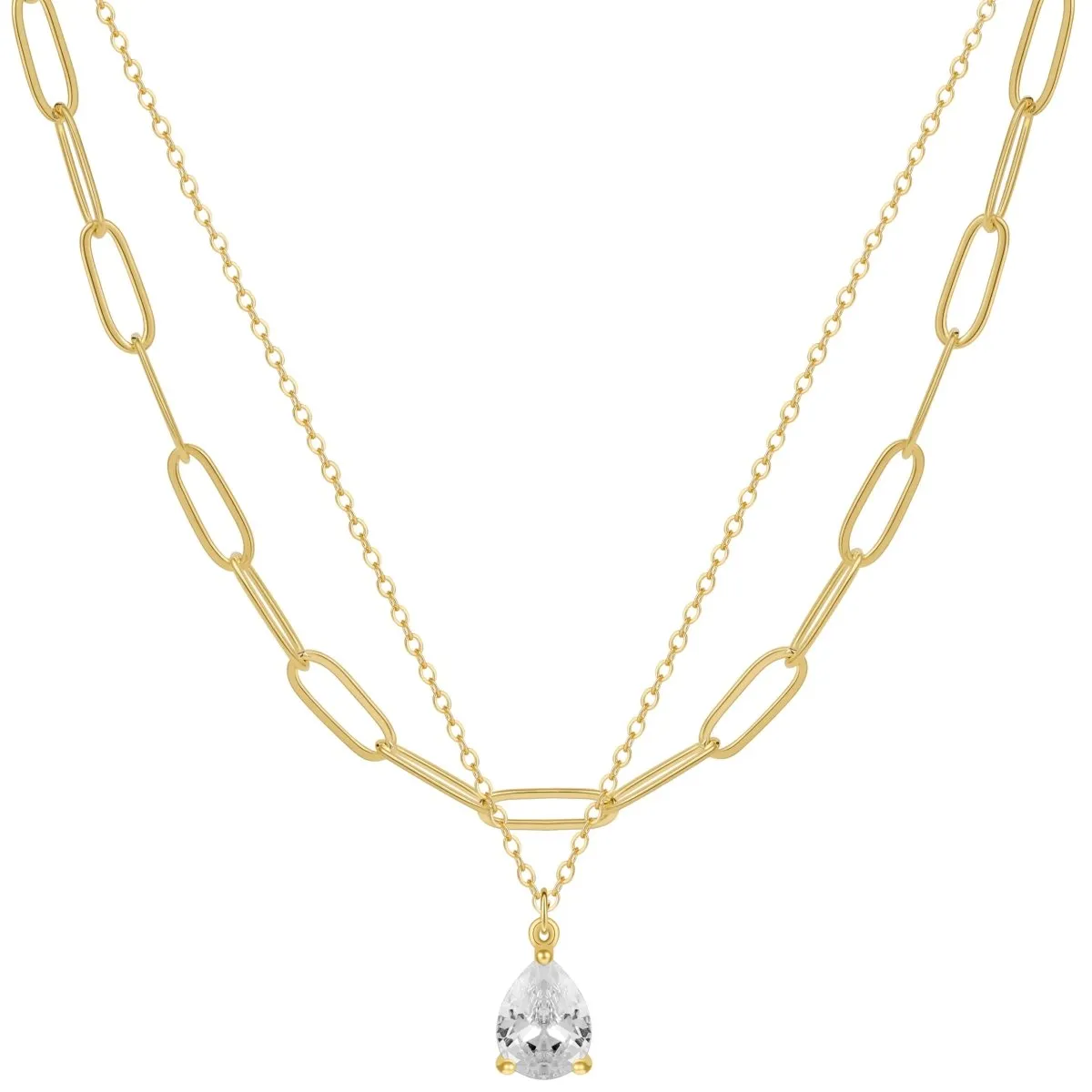 Kyerlyn Layered Diamond CZ Necklaces