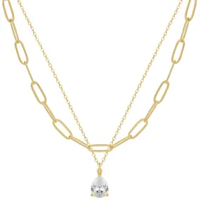 Kyerlyn Layered Diamond CZ Necklaces