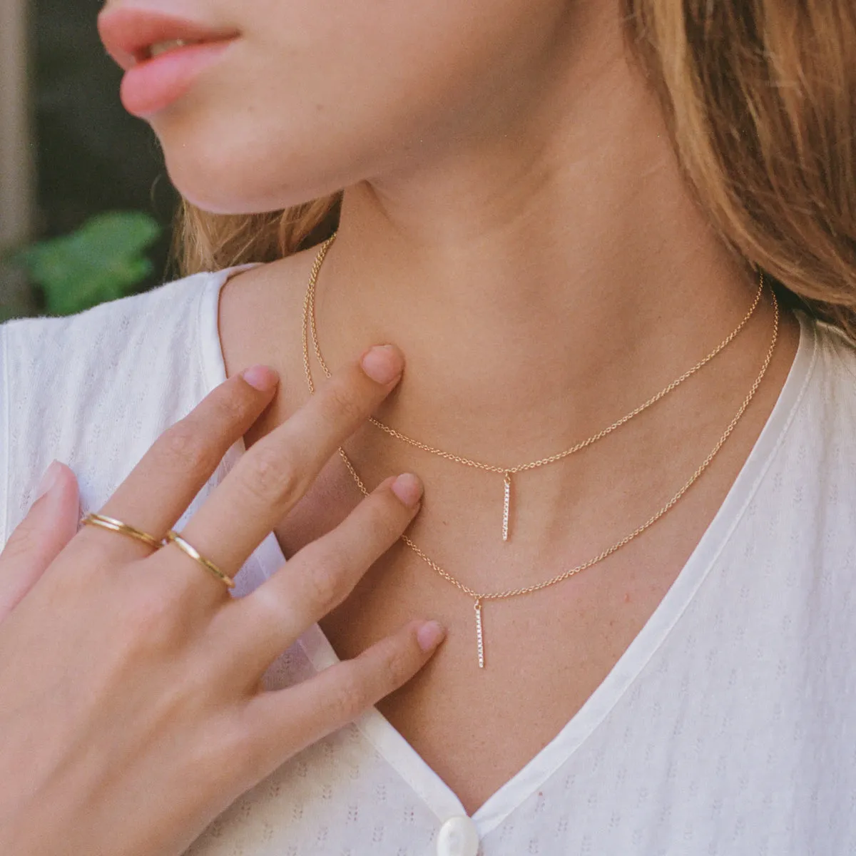 Pillar Vermeil Necklace