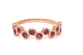 Pink Sapphire Rose Gold Ring