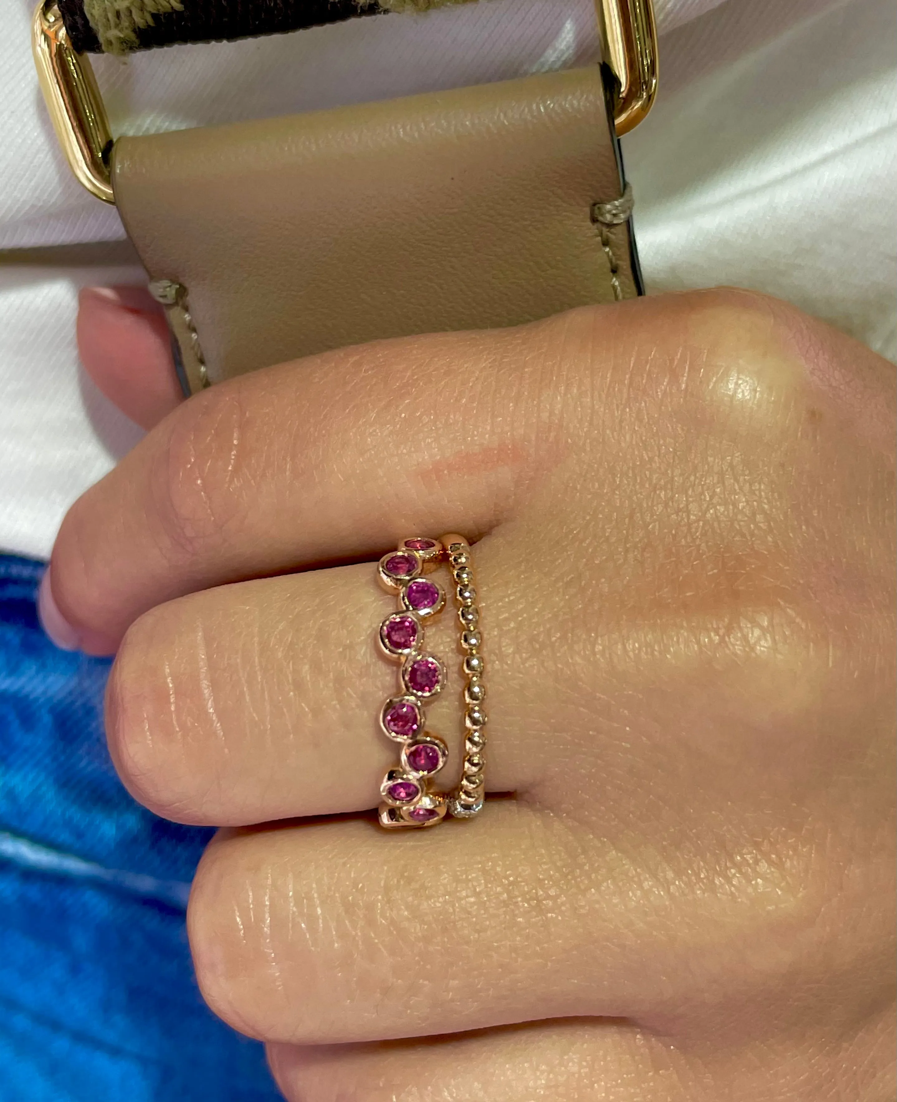 Pink Sapphire Rose Gold Ring