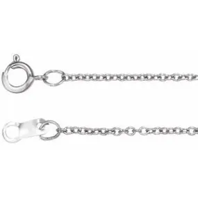 Platinum 1 mm Adjustable Cable 16-18"  Chain