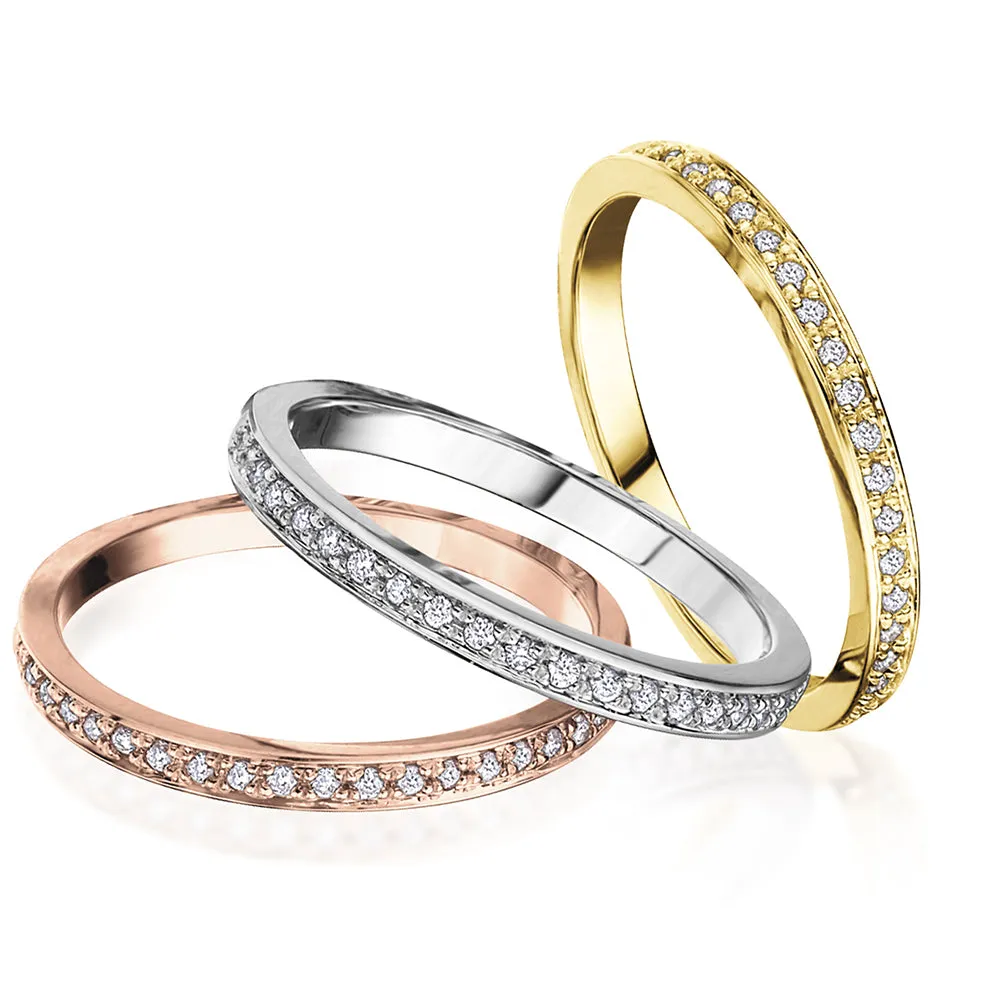 "ROSA" STACKABLE DIAMOND BAND