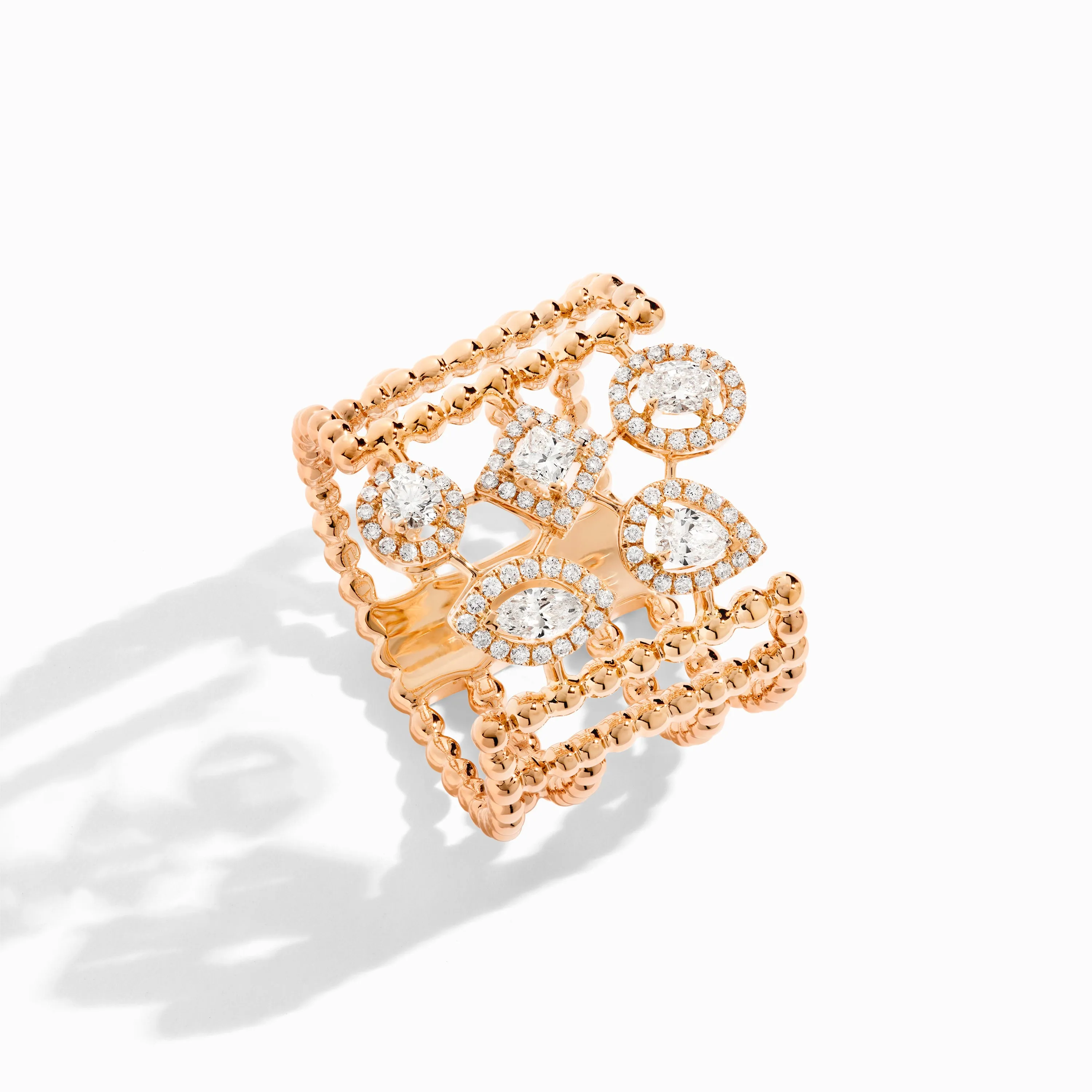 Rock Multi-Strand Ring