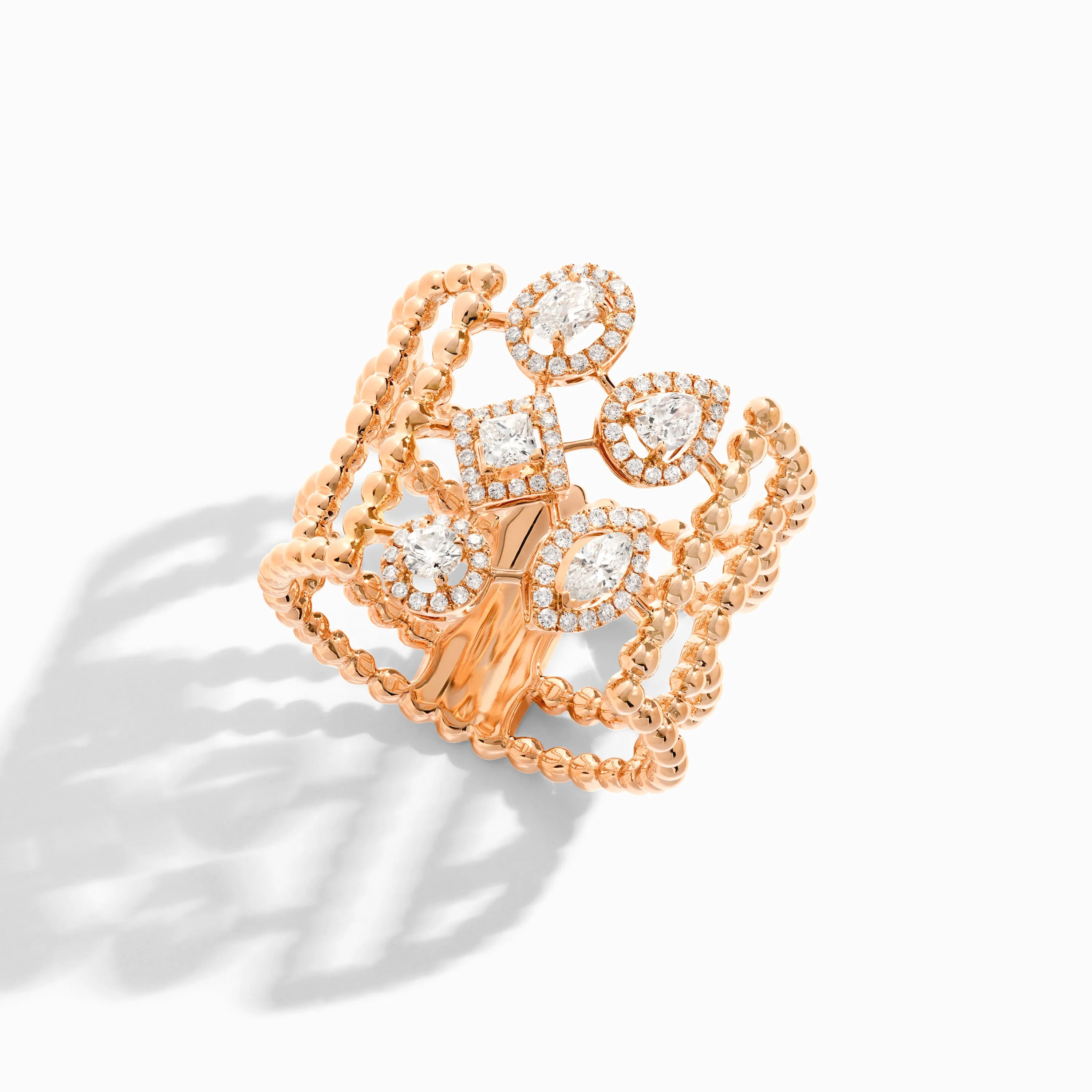 Rock Multi-Strand Ring