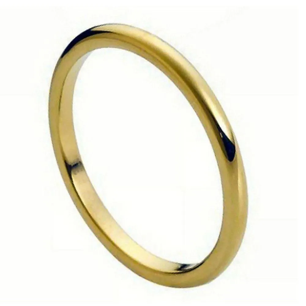 Scratch Free Tungsten Carbide Skinny Bands - 2mm