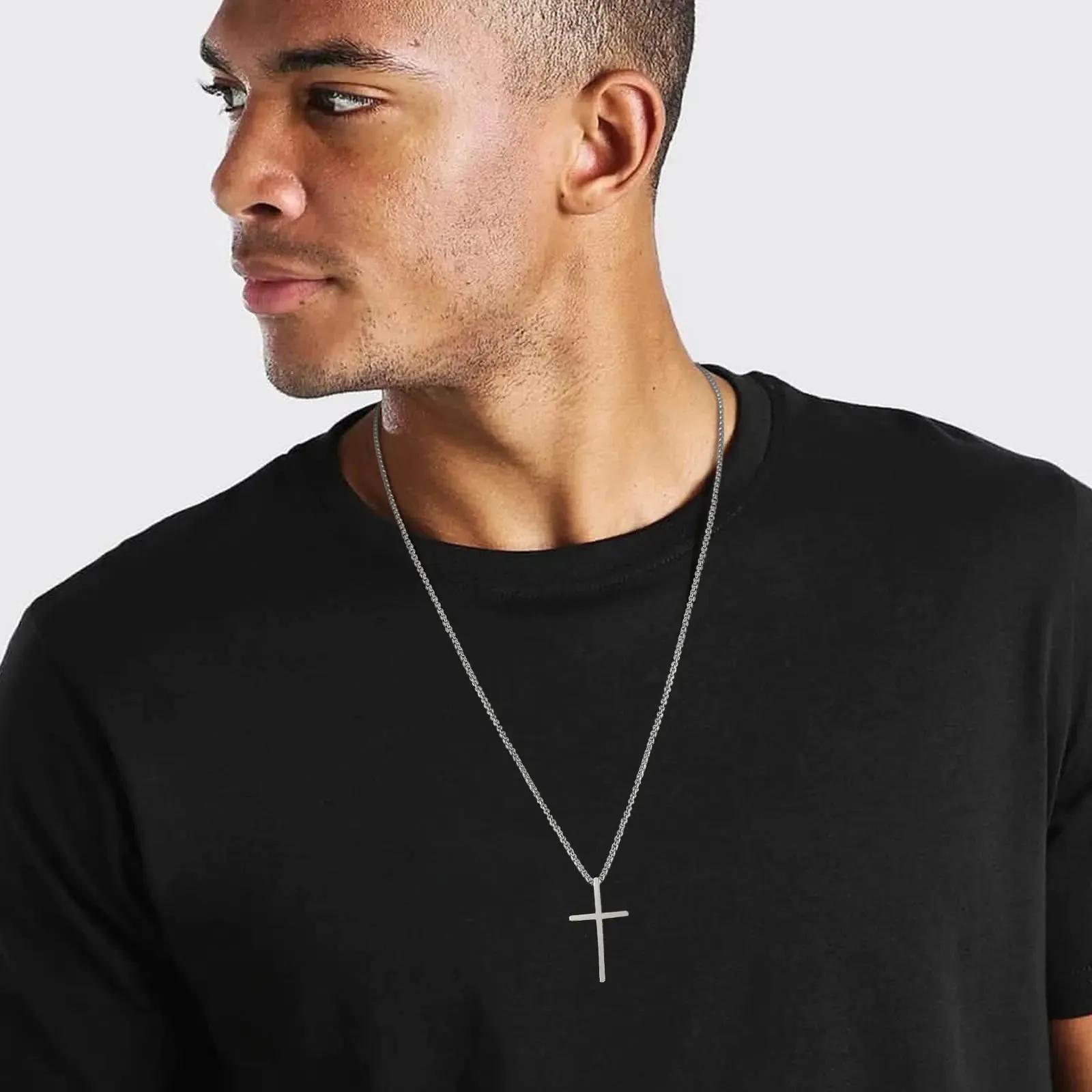 Vnox Mens Cross Necklaces